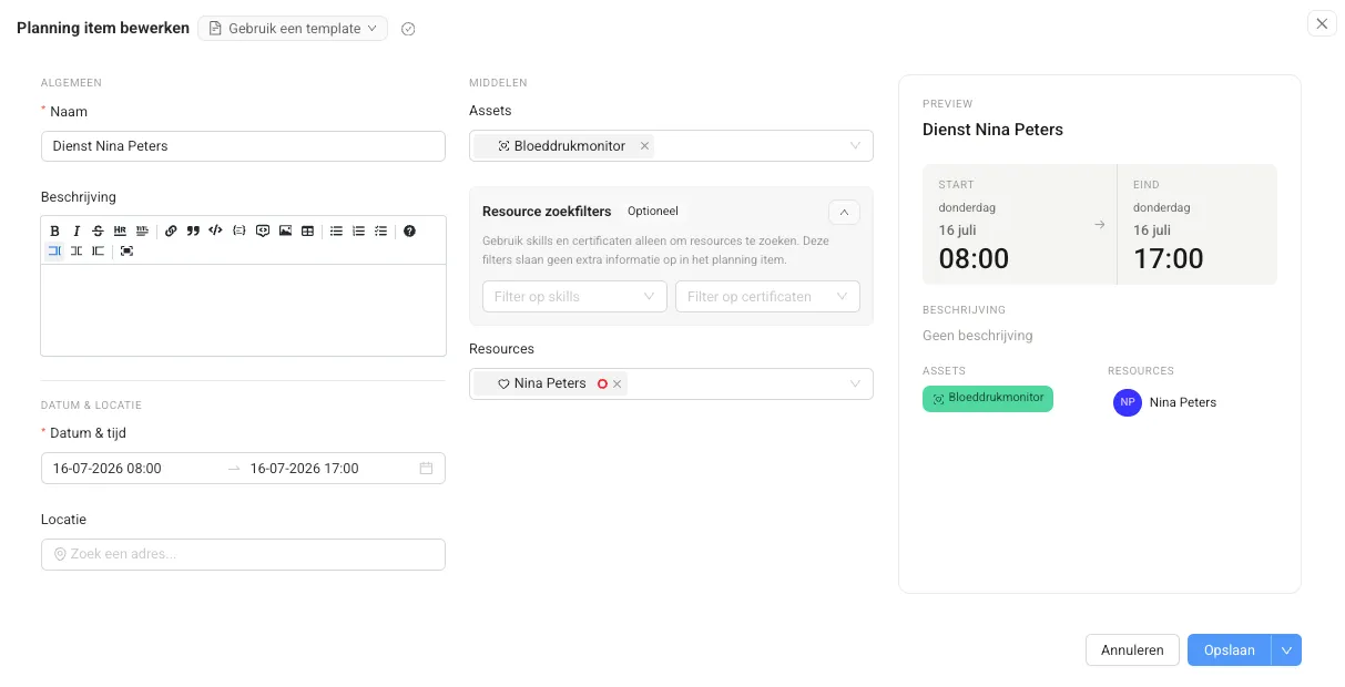 All-in-one workforce scheduling dashboard